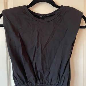 Zara black crop top, size small.